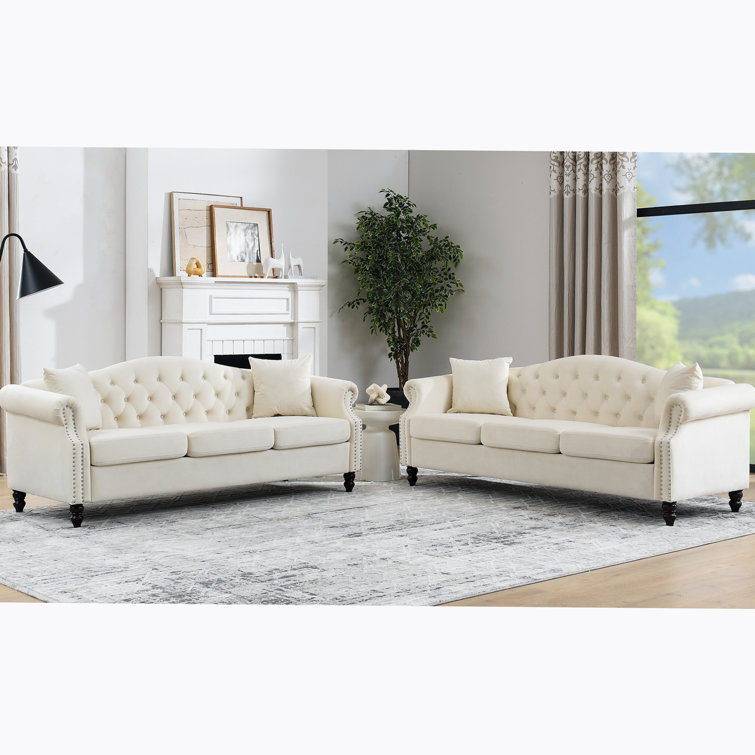 House of Hampton® Joerg 2 Piece Velvet Living Room Set Wayfair